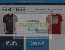 Tablet Screenshot of fat-tee.com